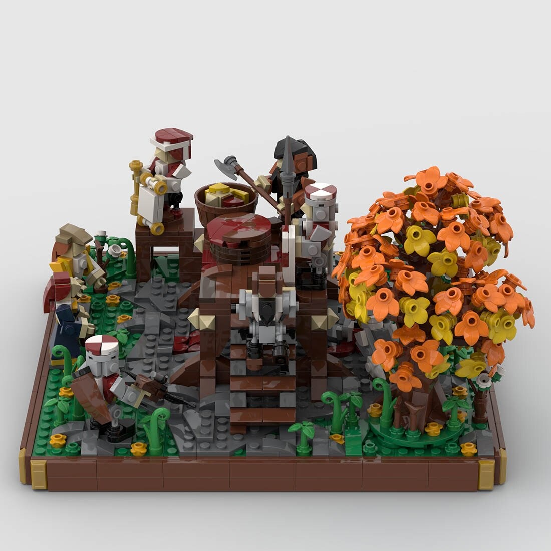 MOCBRICKLAND MOC-109831 Medieval Execution Of Two Robber Knights 