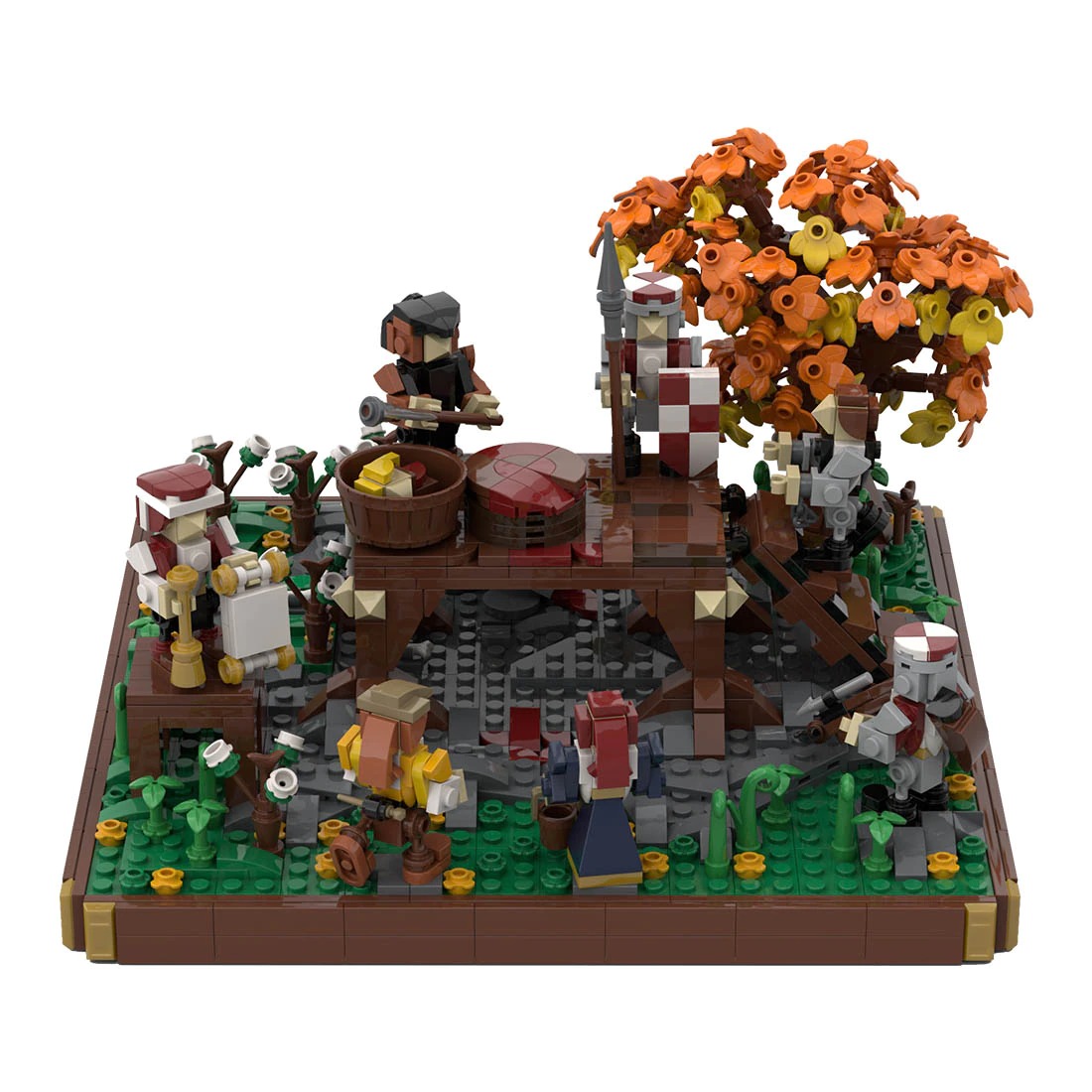 MOCBRICKLAND MOC-109831 Medieval Execution Of Two Robber Knights 