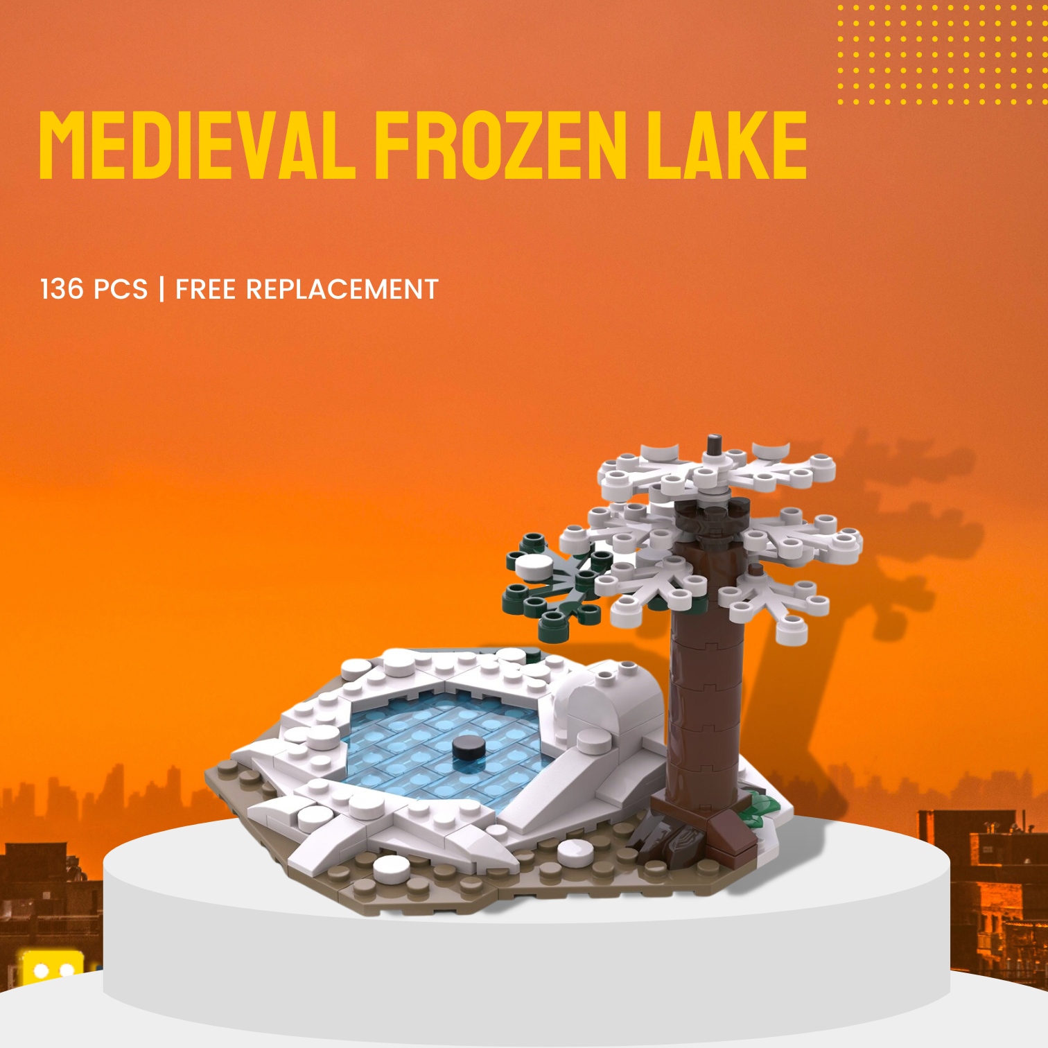 MOCBRICKLAND MOC-96286 Medieval Frozen Lake