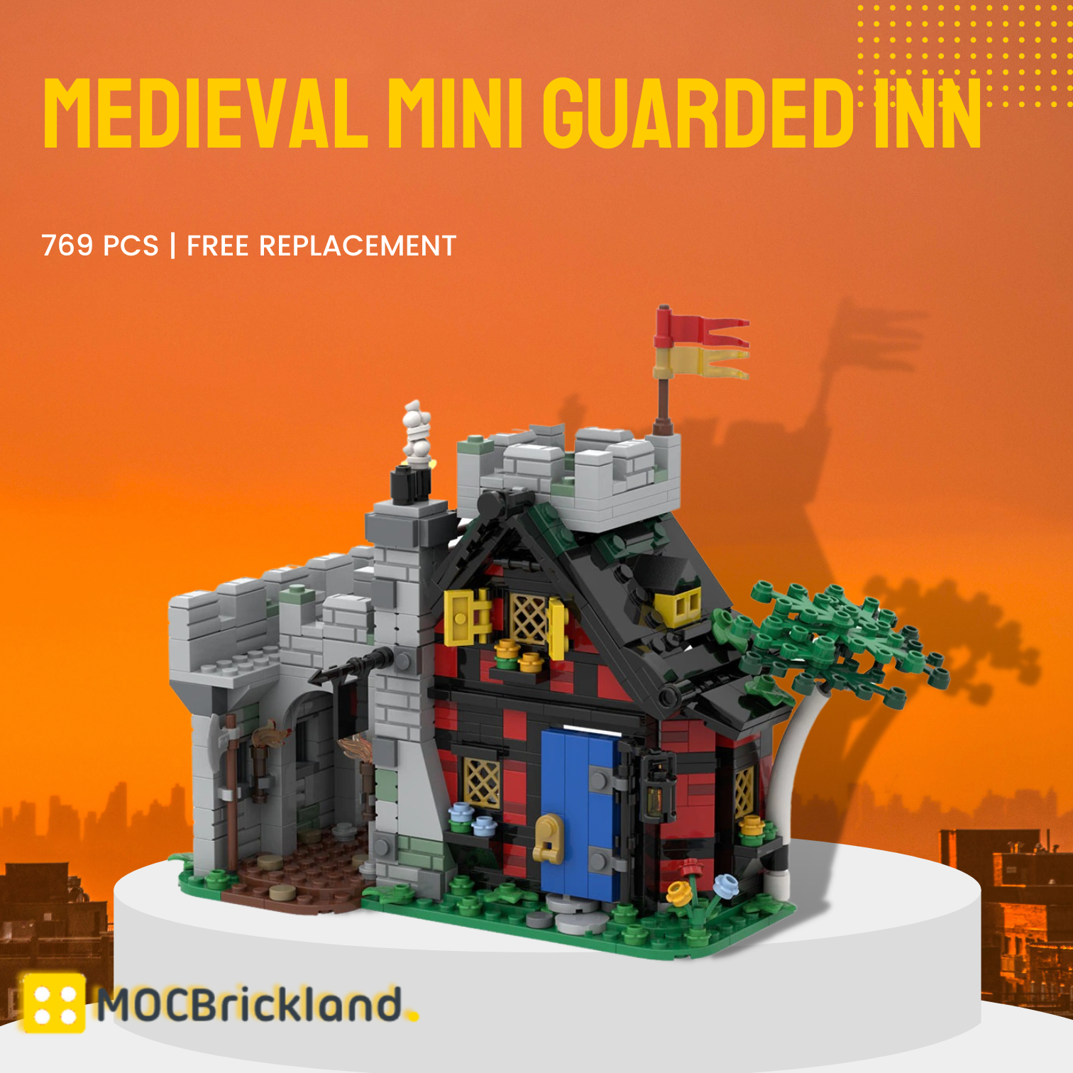 MOCBRICKLAND MOC-114616 Medieval Mini Guarded Inn