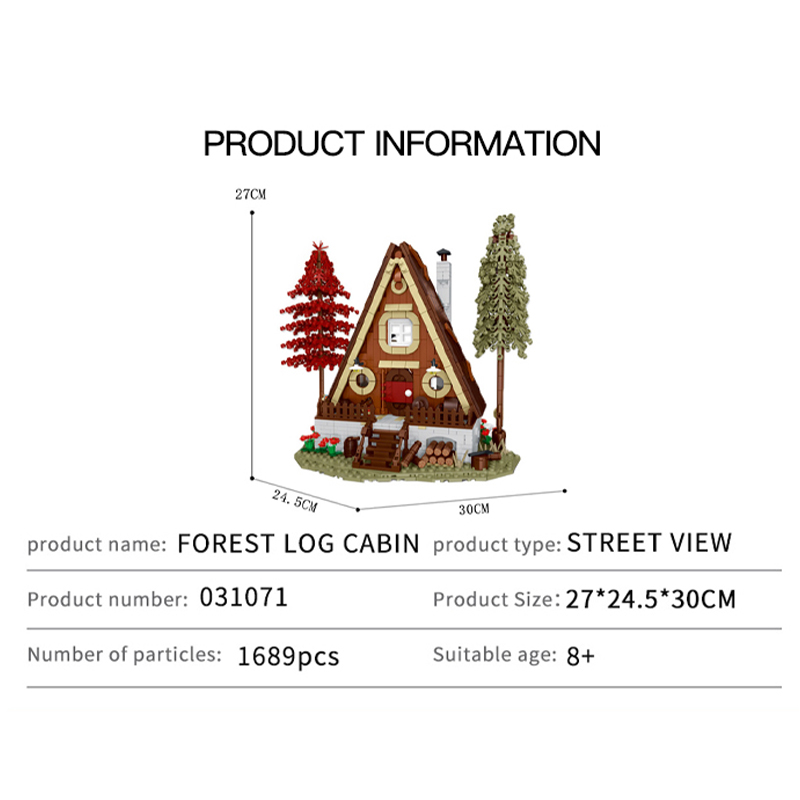 Mork 031071 Forest Cabin: Triangular Log Cabin