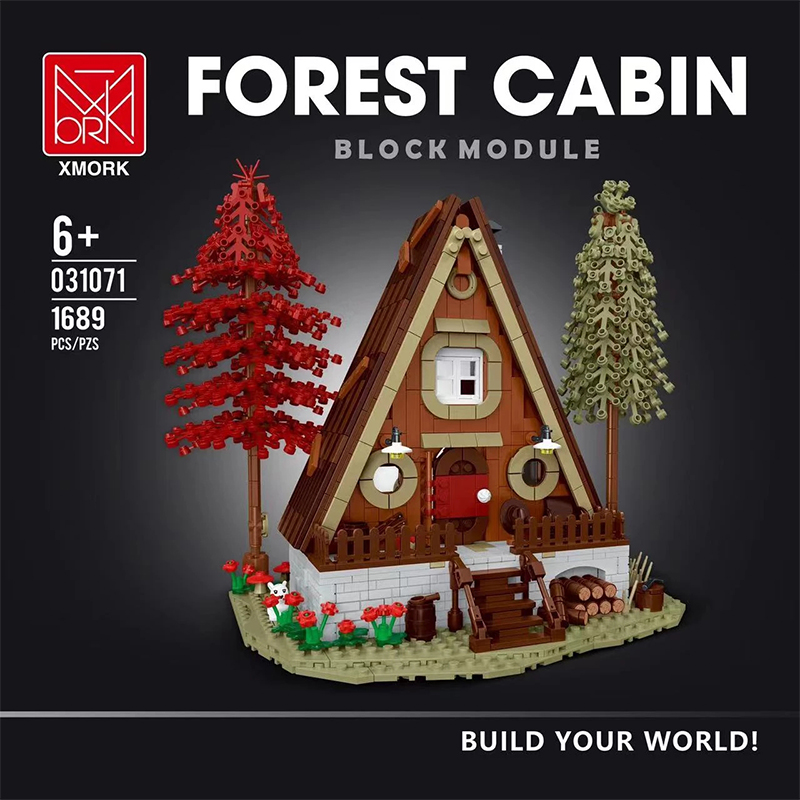 Mork 031071 Forest Cabin: Triangular Log Cabin