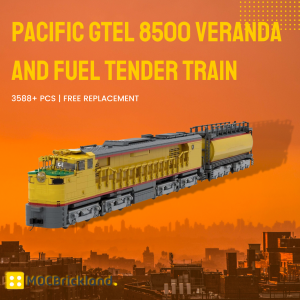 Pacific Gtel 8500 Veranda And Fuel Tender Train Moc 118323