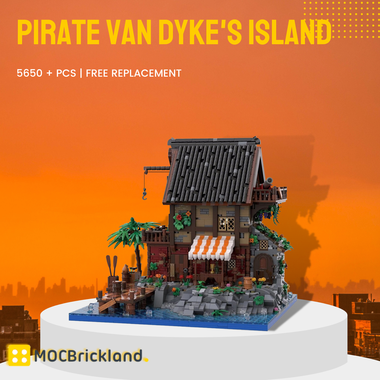MOCBRICKLAND MOC-128398 Pirate Van Dyke’s Island (Compact Version)