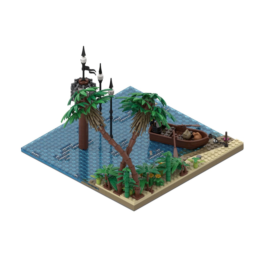 MOCBRICKLAND MOC-116559 Port Sauvage: Beach with Pillory