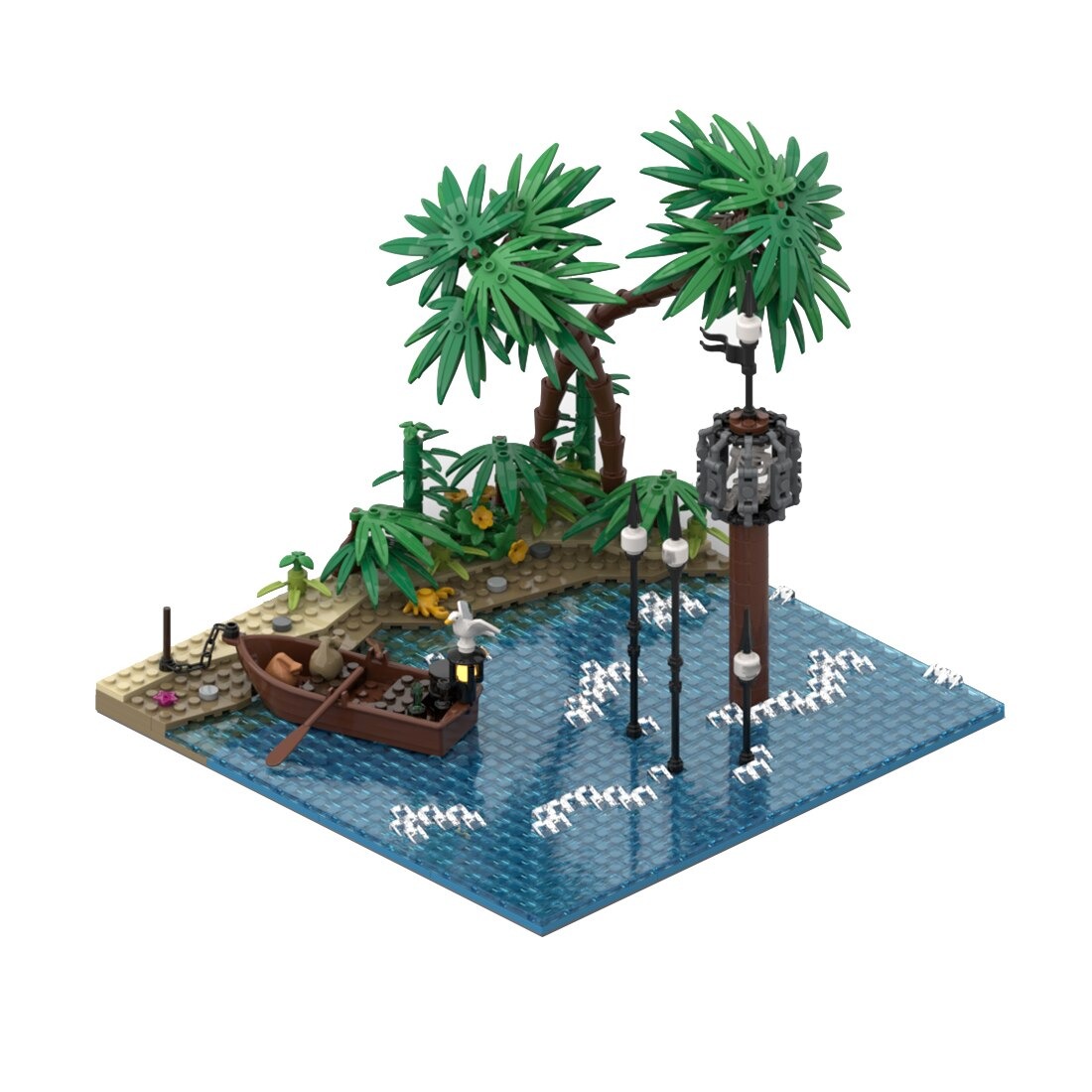 MOCBRICKLAND MOC-116559 Port Sauvage: Beach with Pillory
