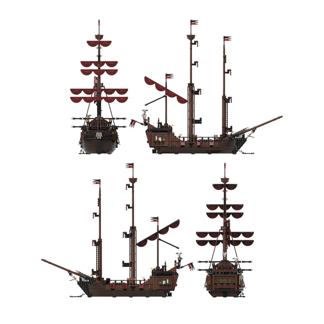 MOCBRICKLAND MOC-116561 Port Sauvage: Loup de Mer Pirate Ship