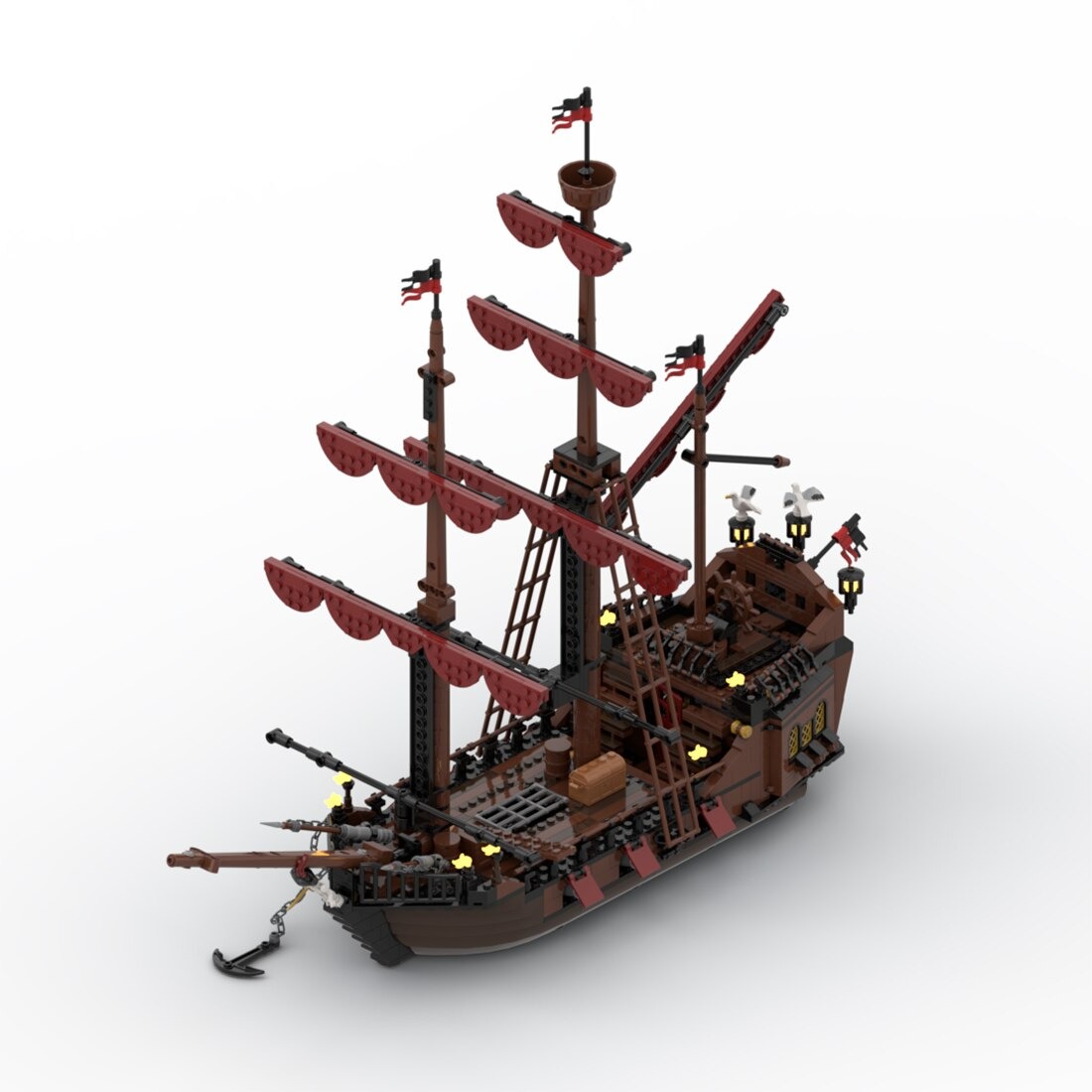 MOCBRICKLAND MOC-116561 Port Sauvage: Loup de Mer Pirate Ship