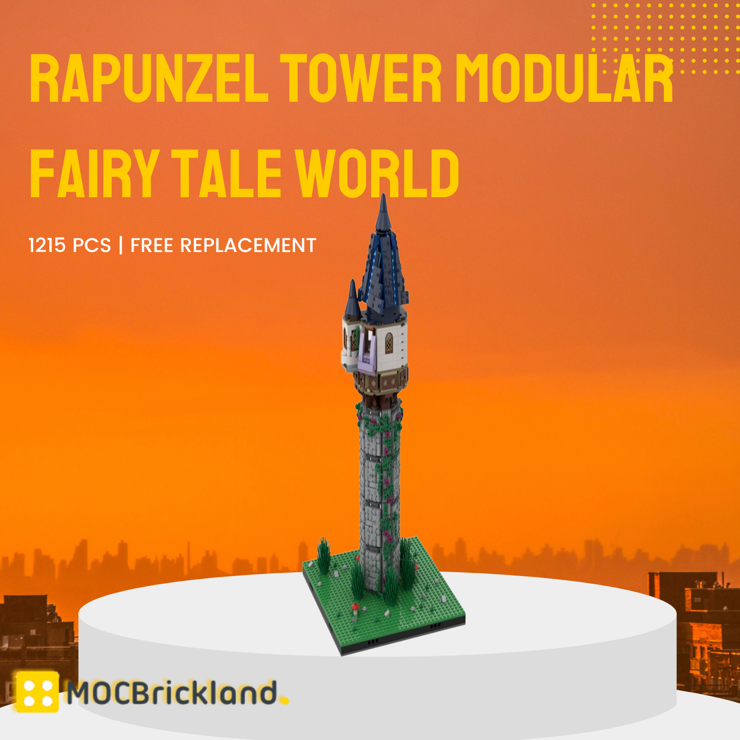 Rapunzel Tower Modular Fairy Tale World Moc 68309