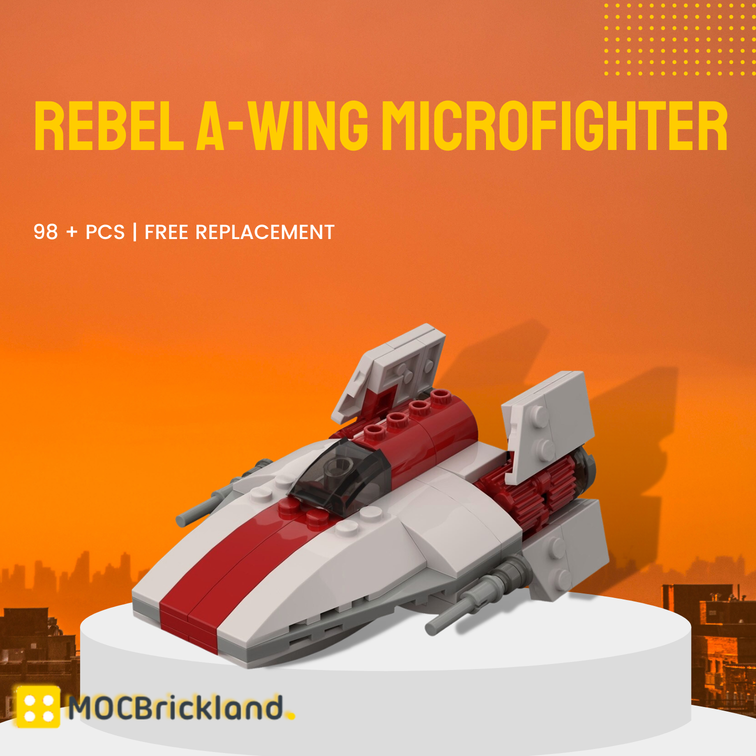 MOCBRICKLAND MOC-79097 Rebel A-Wing Microfighter
