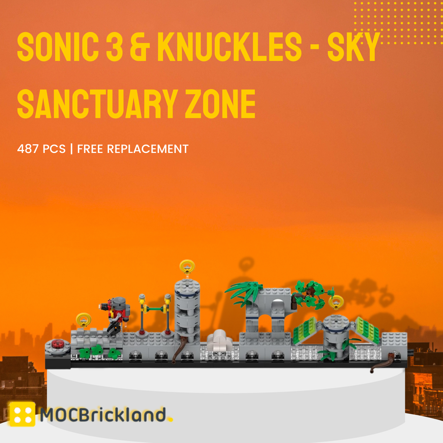 MOCBRICKLAND MOC-114363 Sonic 3 & Knuckles – Sky Sanctuary Zone