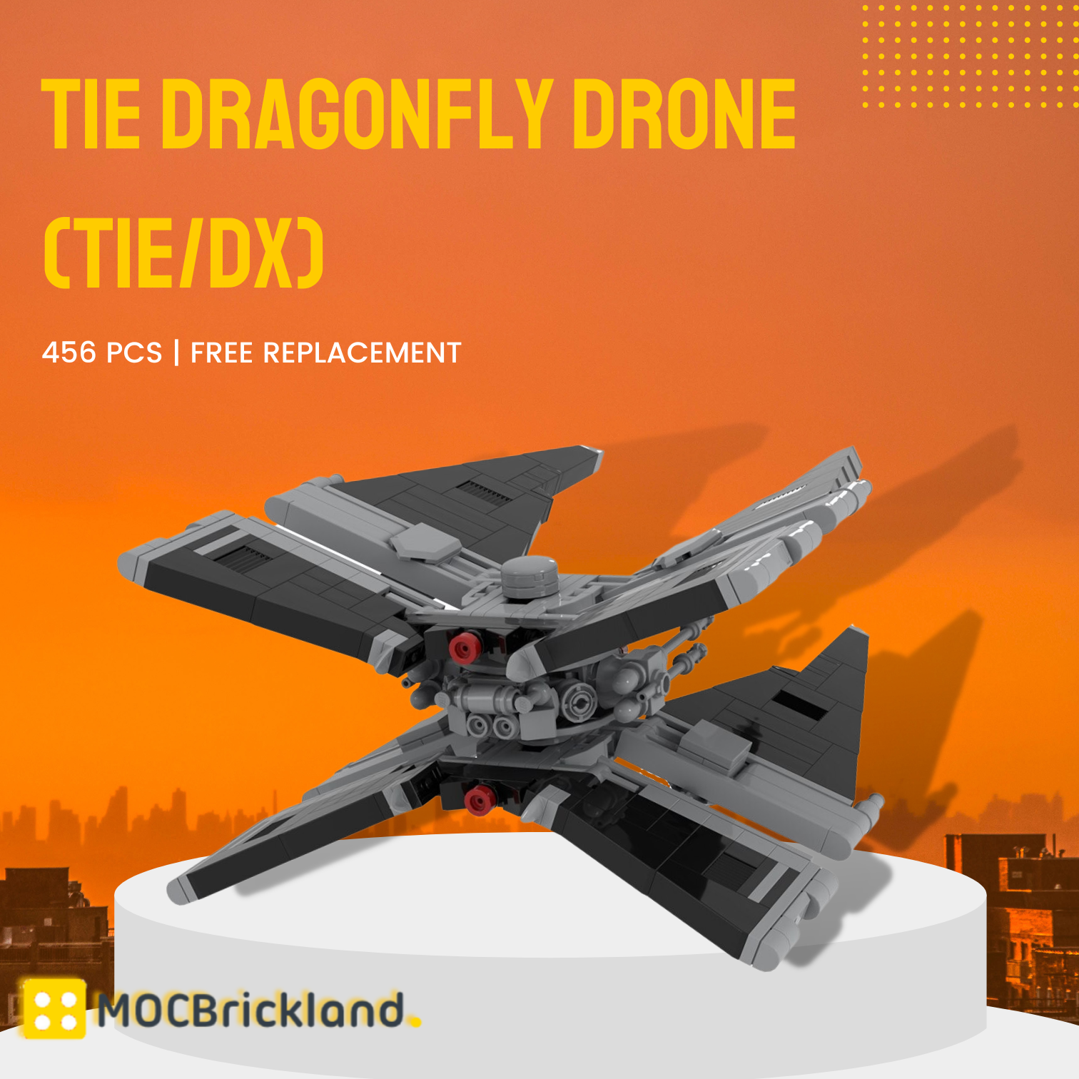 MOCBRICKLAND MOC-111378 TIE Dragonfly Drone (TIE/dx)