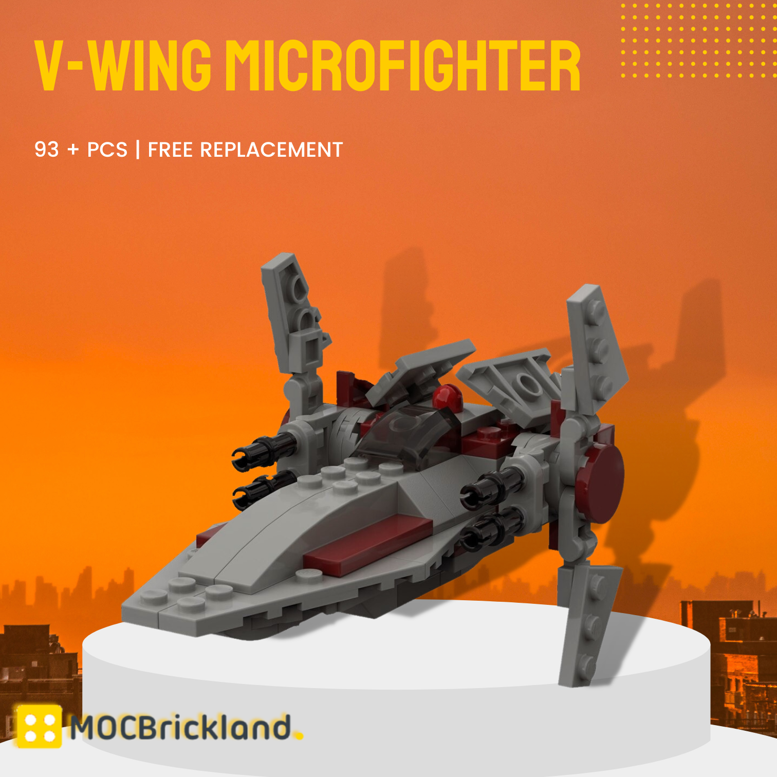 MOCBRICKLAND MOC-81294 V-Wing Microfighter