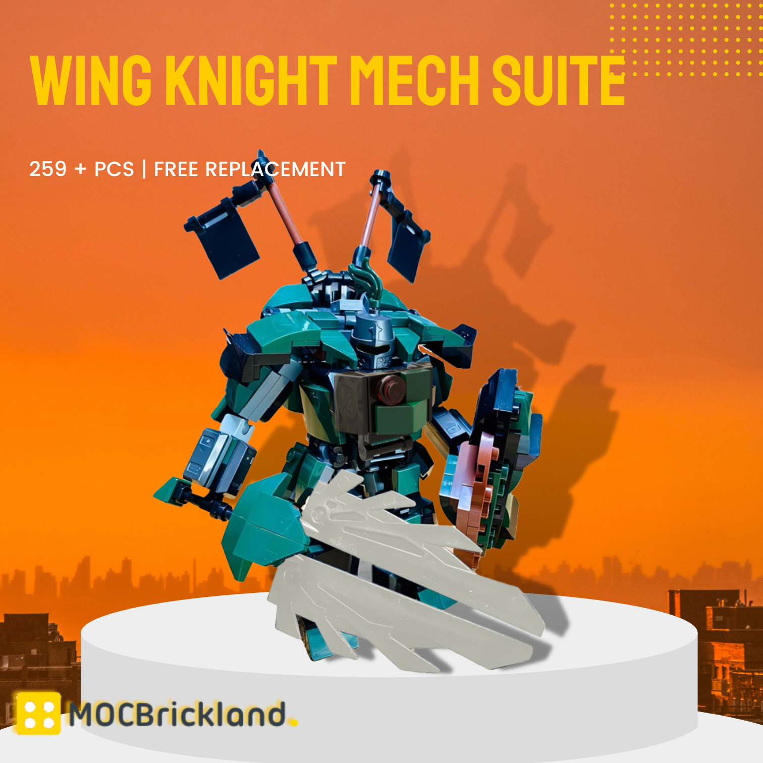 MOCBRICKLAND MOC-124685 Wing Knight Mech Suite
