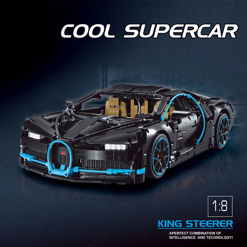 Custom Kk6892 Technic Static Version Bugatti Chiron Sports Car 3.jpg
