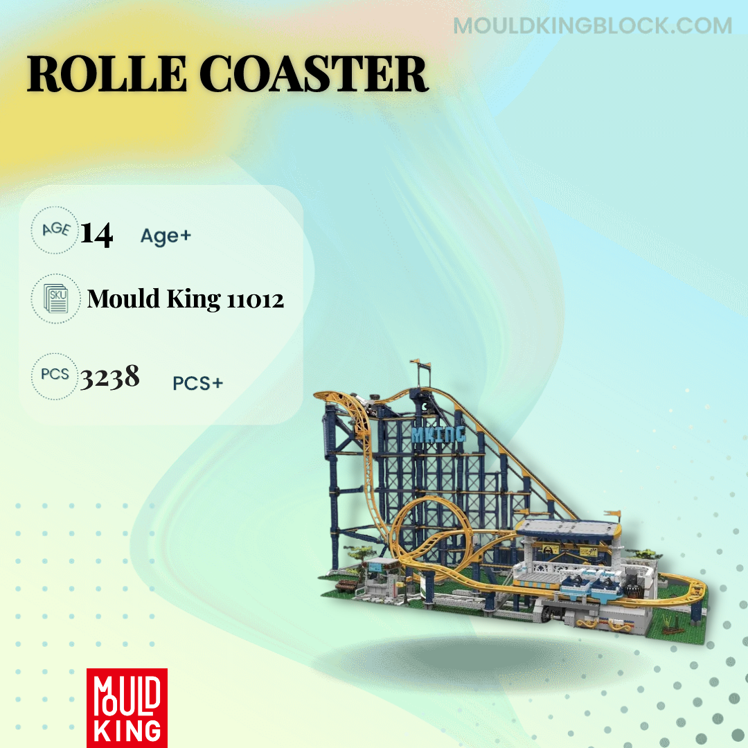 MOULD KING 11012 Rolle Coaster Building Block - MOULD KING™ Block