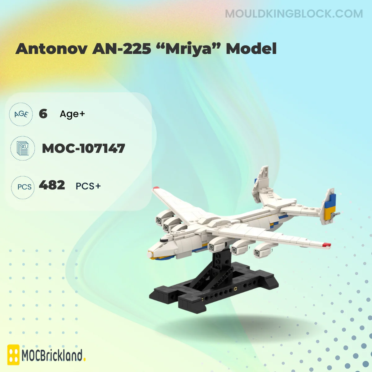 MOCBRICKLAND 107147 Antonov AN-225 “Mriya” Model Building Block