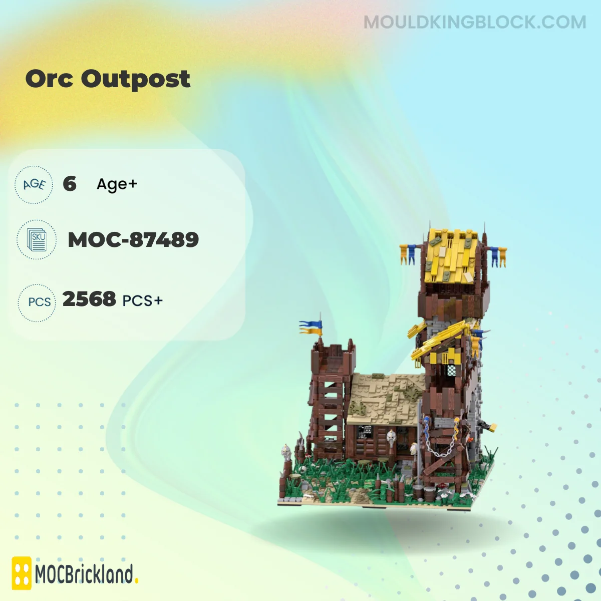 MOCBRICKLAND 87489 Orc Outpost Building Block