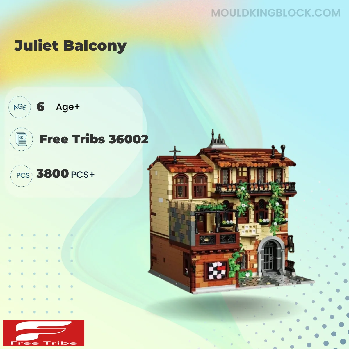 FreeTribs 36002 Juliet Balcony Building Block
