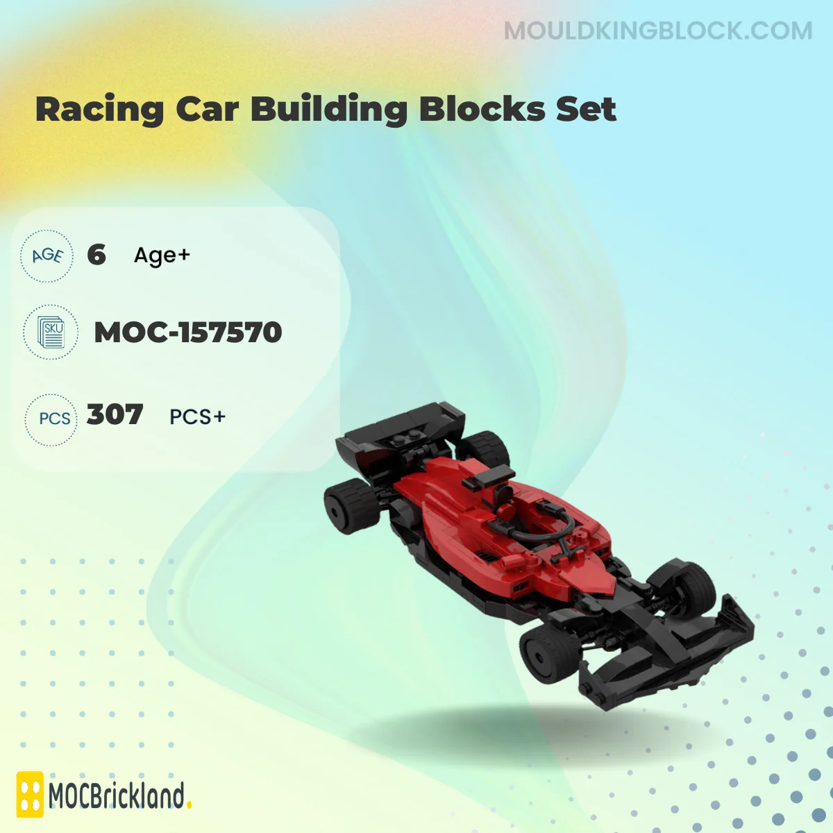 MOCBRICKLAND 157570 Racing Car Building Blocks Set Building Block