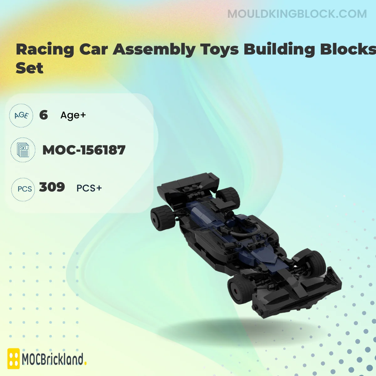 MOCBRICKLAND 156187 Racing Car Assembly Toys Building Blocks Set Building Block