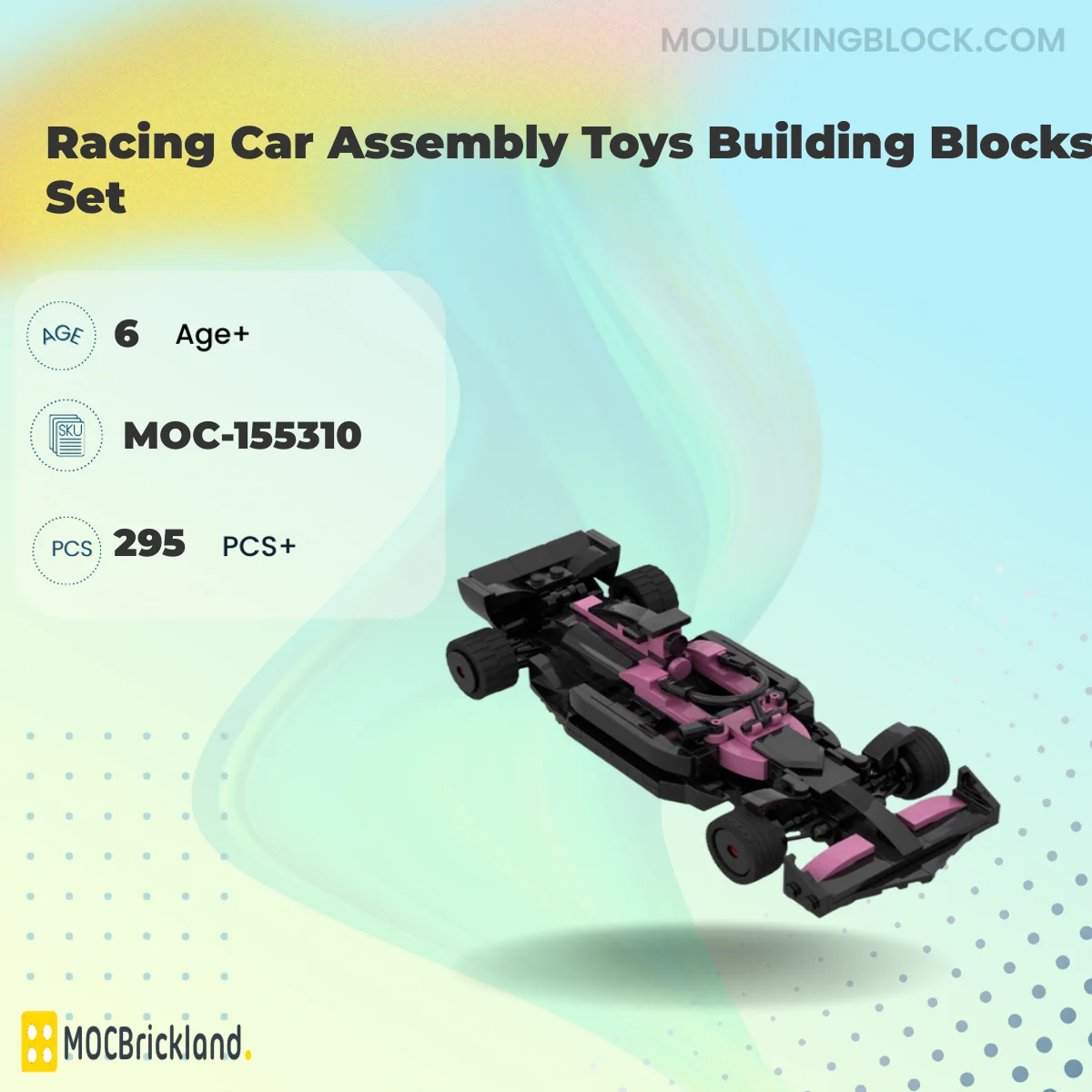 MOCBRICKLAND 155310 Racing Car Assembly Toys Building Blocks Set Building Block