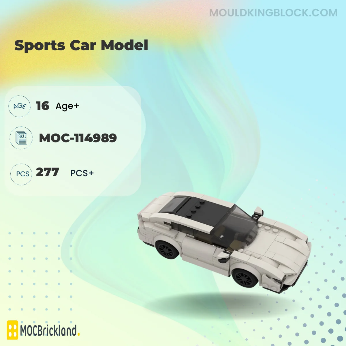 MOCBRICKLAND 114989 Sports Car Model Building Block