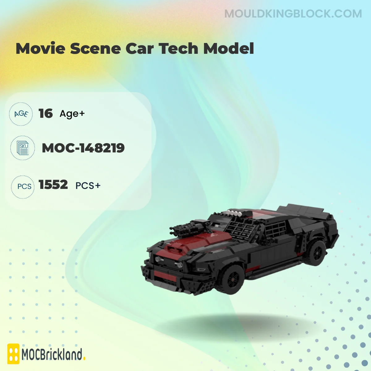 MOCBRICKLAND 148219 Movie Scene Car Tech Model Building Block