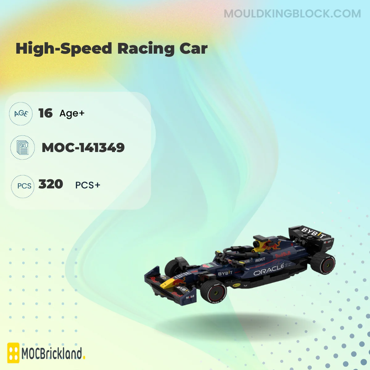 MOCBRICKLAND 141349 High-Speed Racing Car Building Block