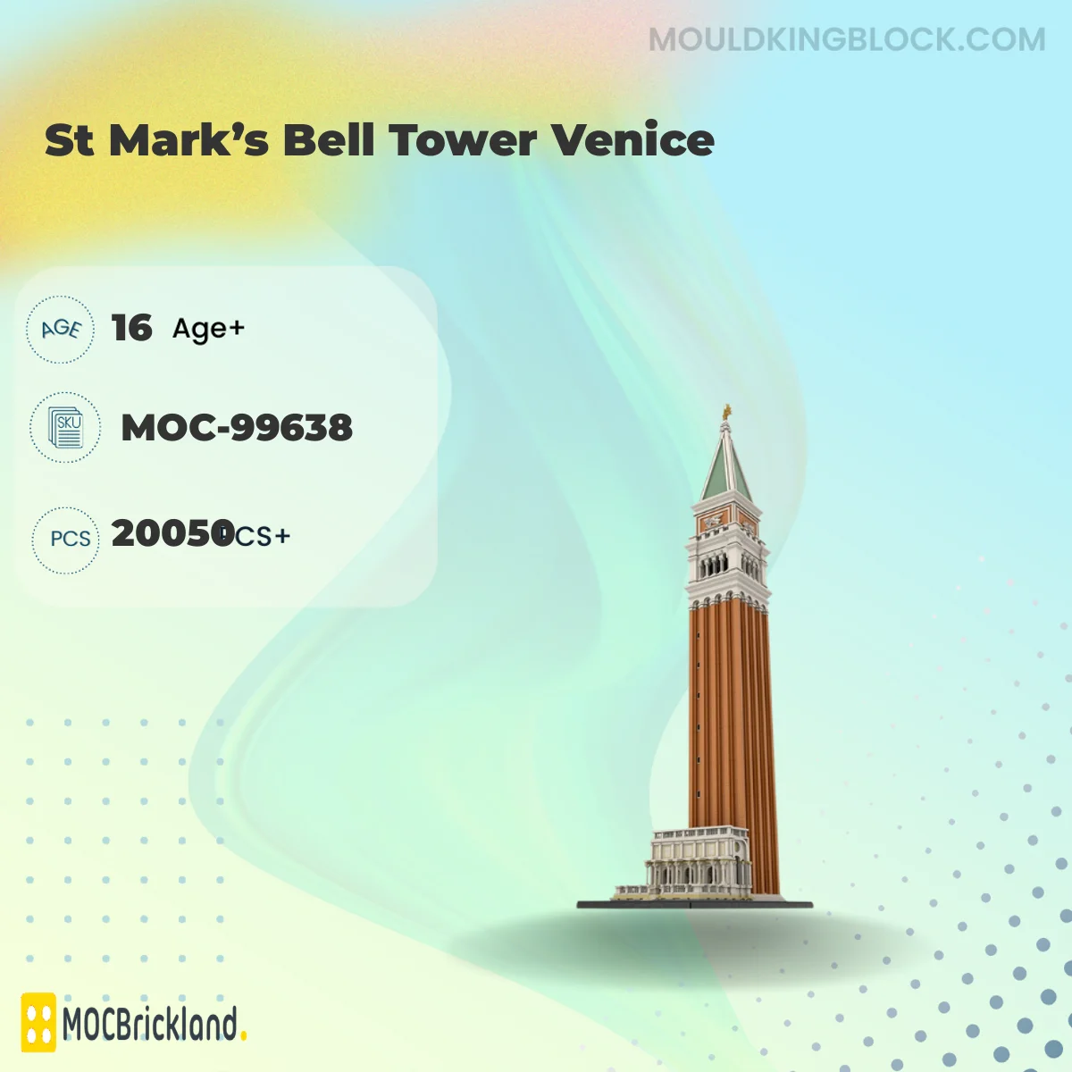 MOCBRICKLAND 99638 St Mark’s Bell Tower Venice Building Block