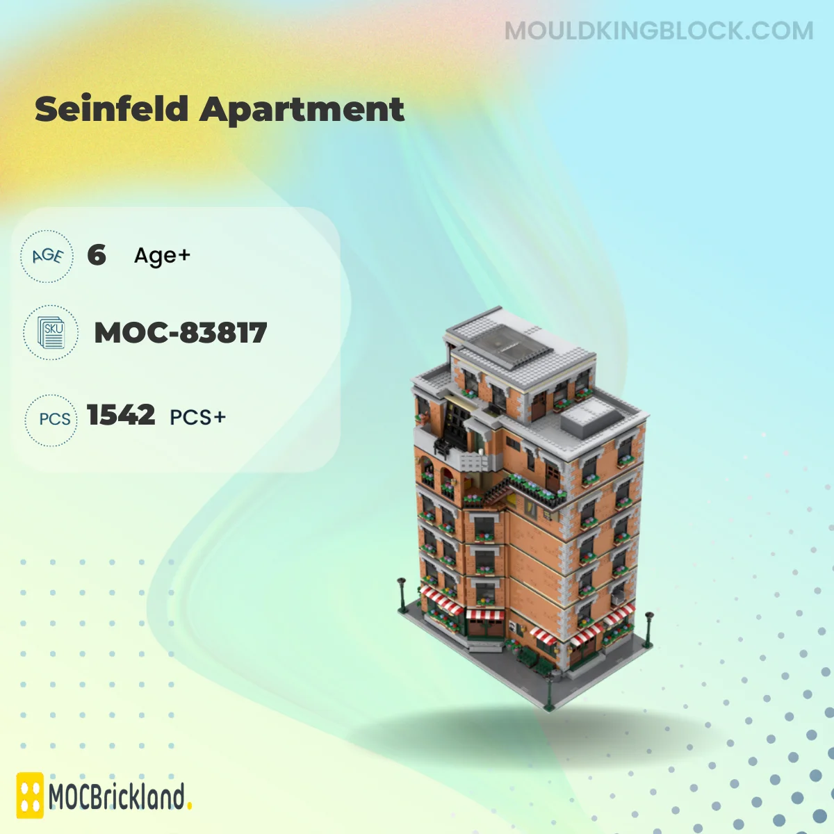 MOCBRICKLAND 83817 Seinfeld Apartment Building Block