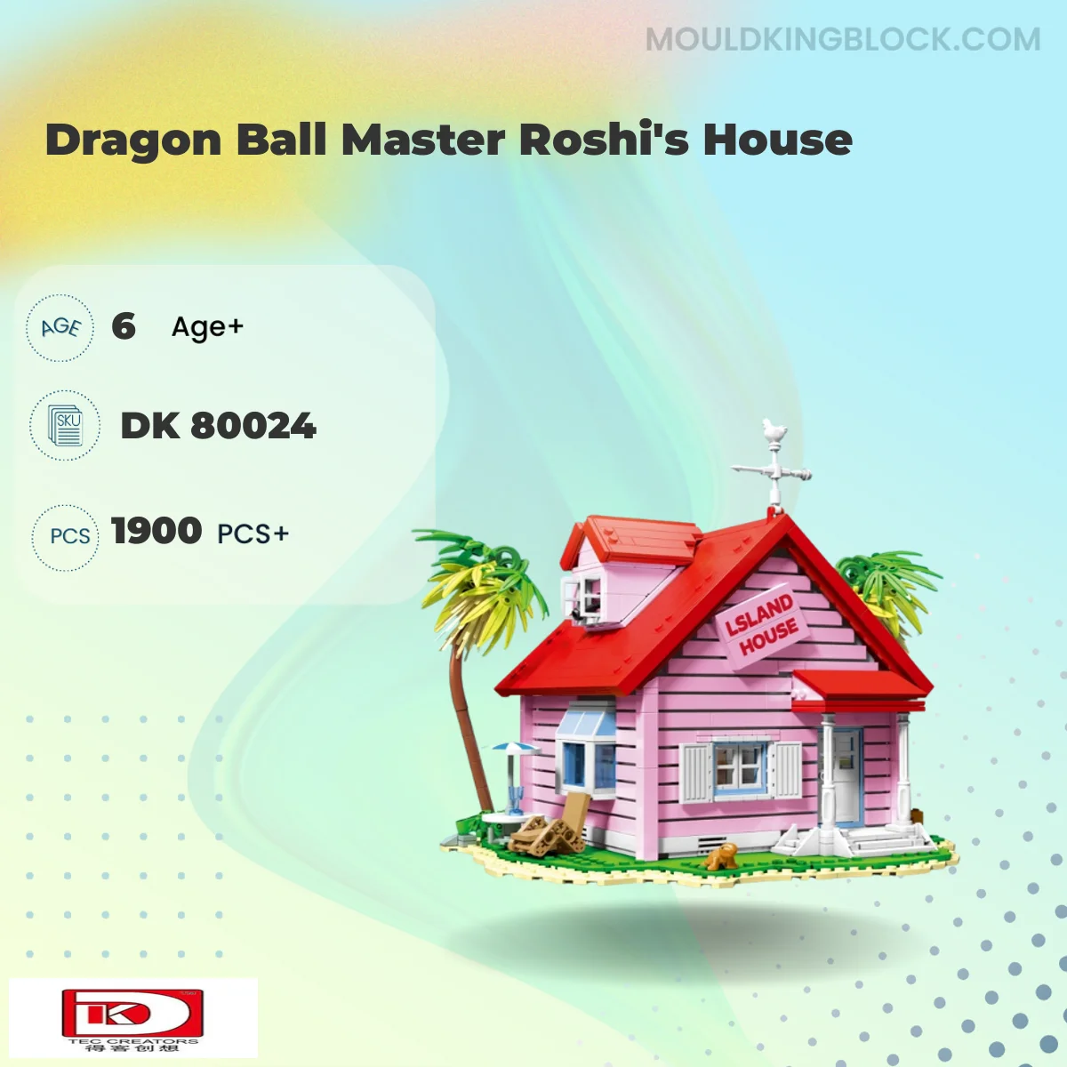 DK 80024 Dragon Ball Master Roshi's House Building Block