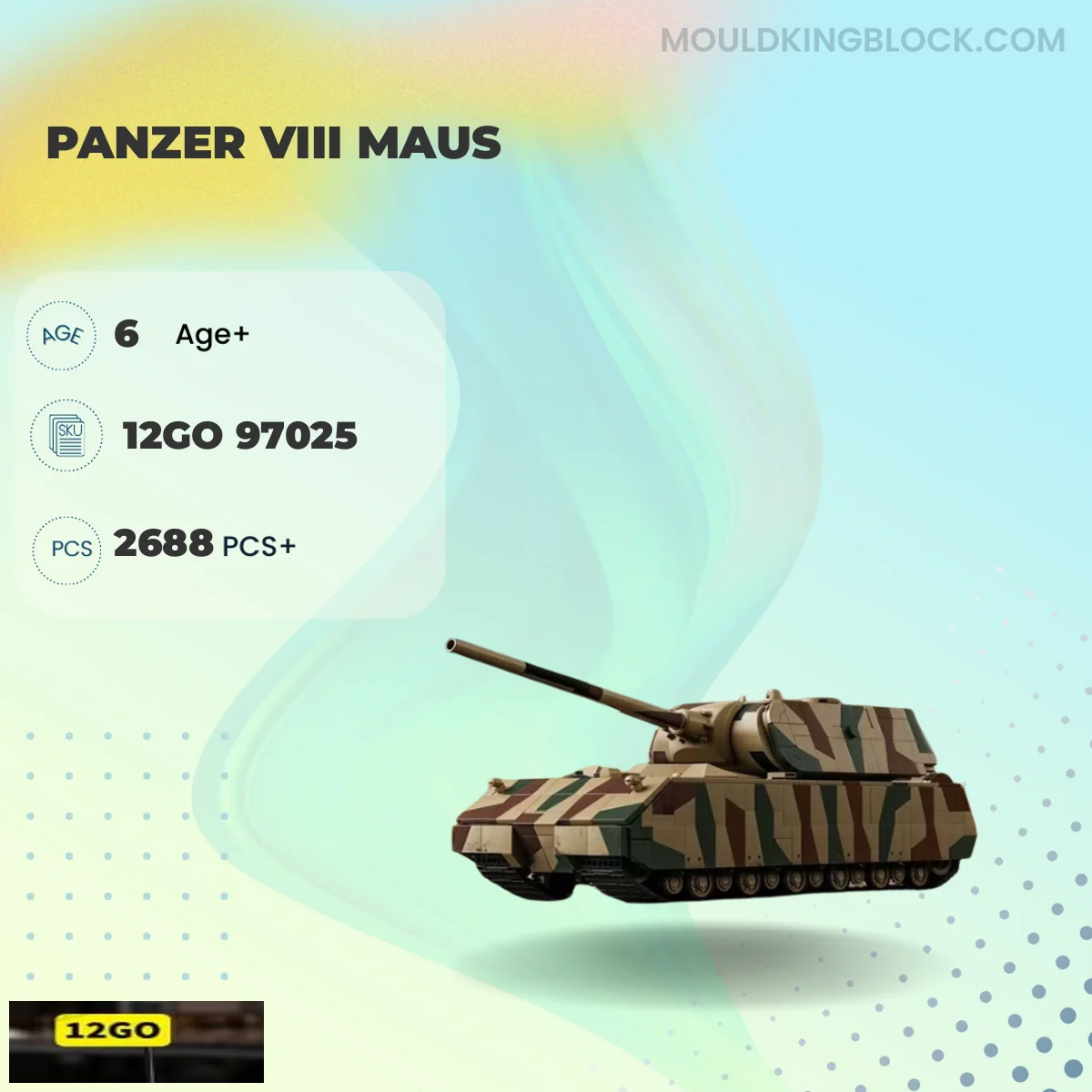 12GO 97025 PANZER VIII MAUS Building Block