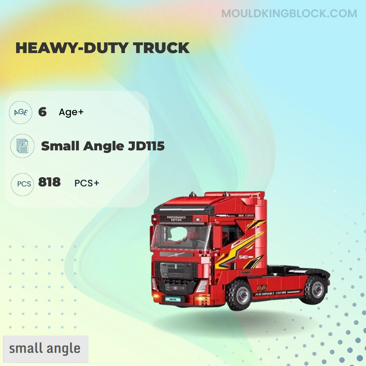 Small Angle JD115 HEAWY-DUTY TRUCK Building Block