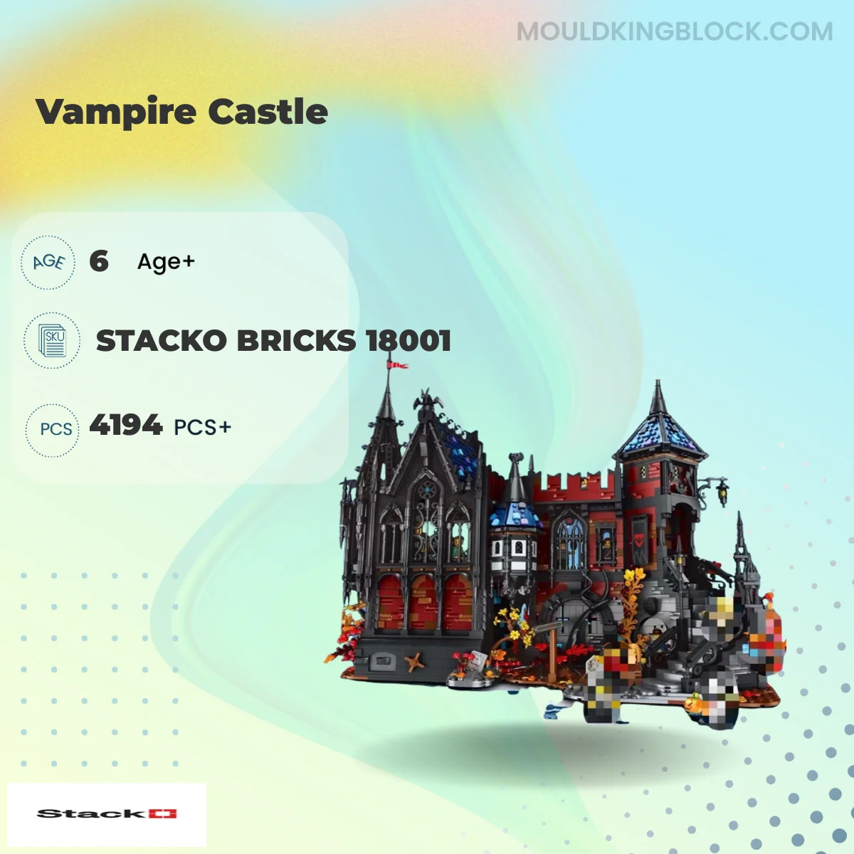 STACKO BRICKS 18001 Vampire Castle Building Block