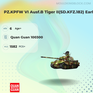 QUANGUAN 100300 PZ.KPFW VI Ausf.B Tiger II(SD.KFZ.182) Early Building Block